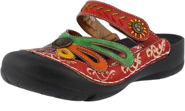 Colorblock Artisan Flat Sandals